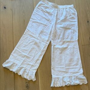 Soft surrounding bloomer Pajama pant cotton lace